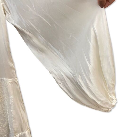 MARQUES' ALMEIDA embroidered silk maxi dress White flapper bridal $1300 NWT S - Picture 12 of 16